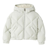 IL GUFO giubbino tinta unita con cappuccio Verde per Bambina A24GM407N0106 VERDE IL GUFO 