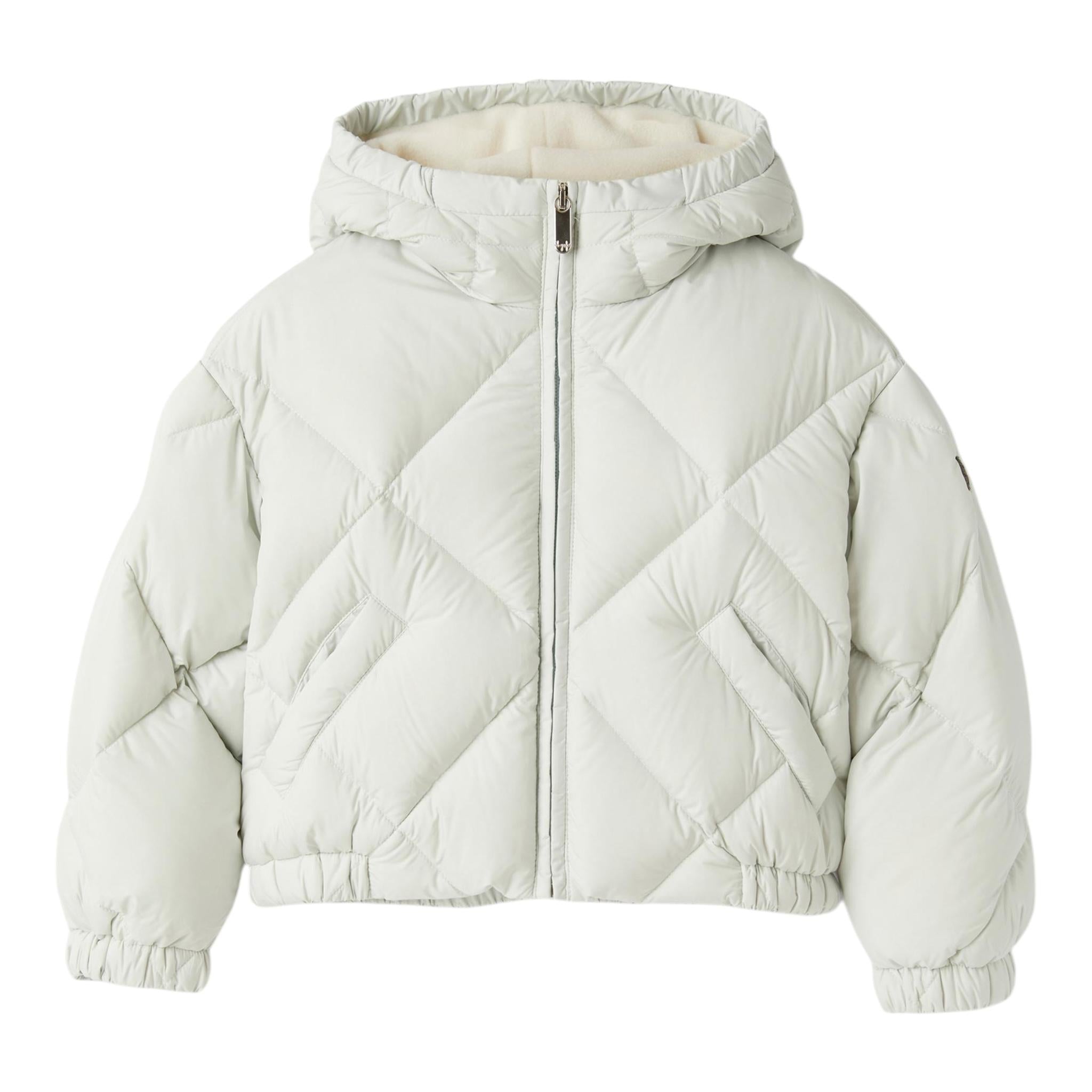 IL GUFO giubbino tinta unita con cappuccio Verde per Bambina A24GM407N0106 VERDE IL GUFO 