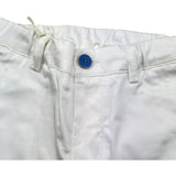 Minibanda Pantalone Tinta Unita con Elastico In Vita per Neonato 3B616 BIANCO MINIBANDA 