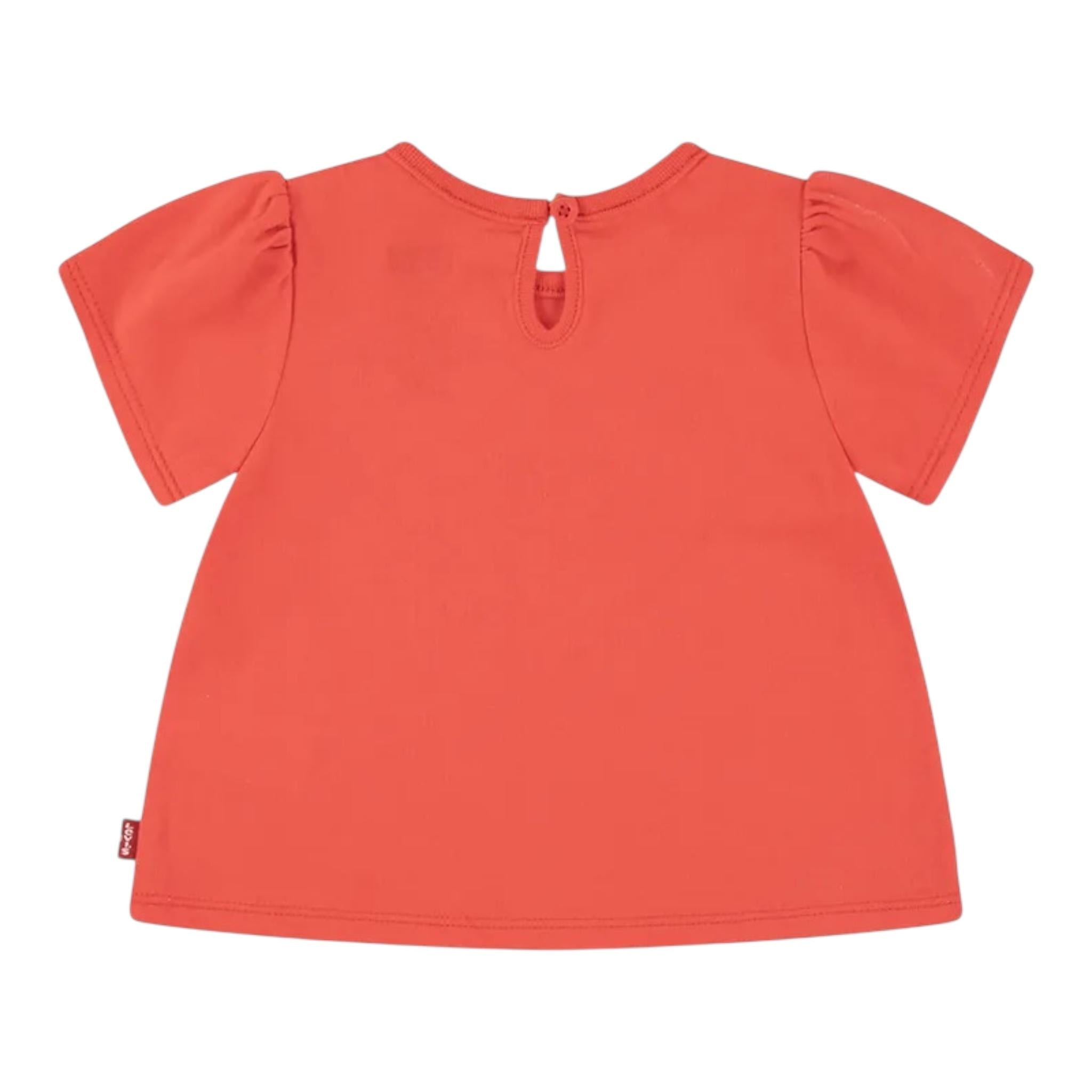 Levi'S T-Shirt Girocollo Tinta Unita con Stampa per Neonata 1EM402 ROSSO LEVI'S 