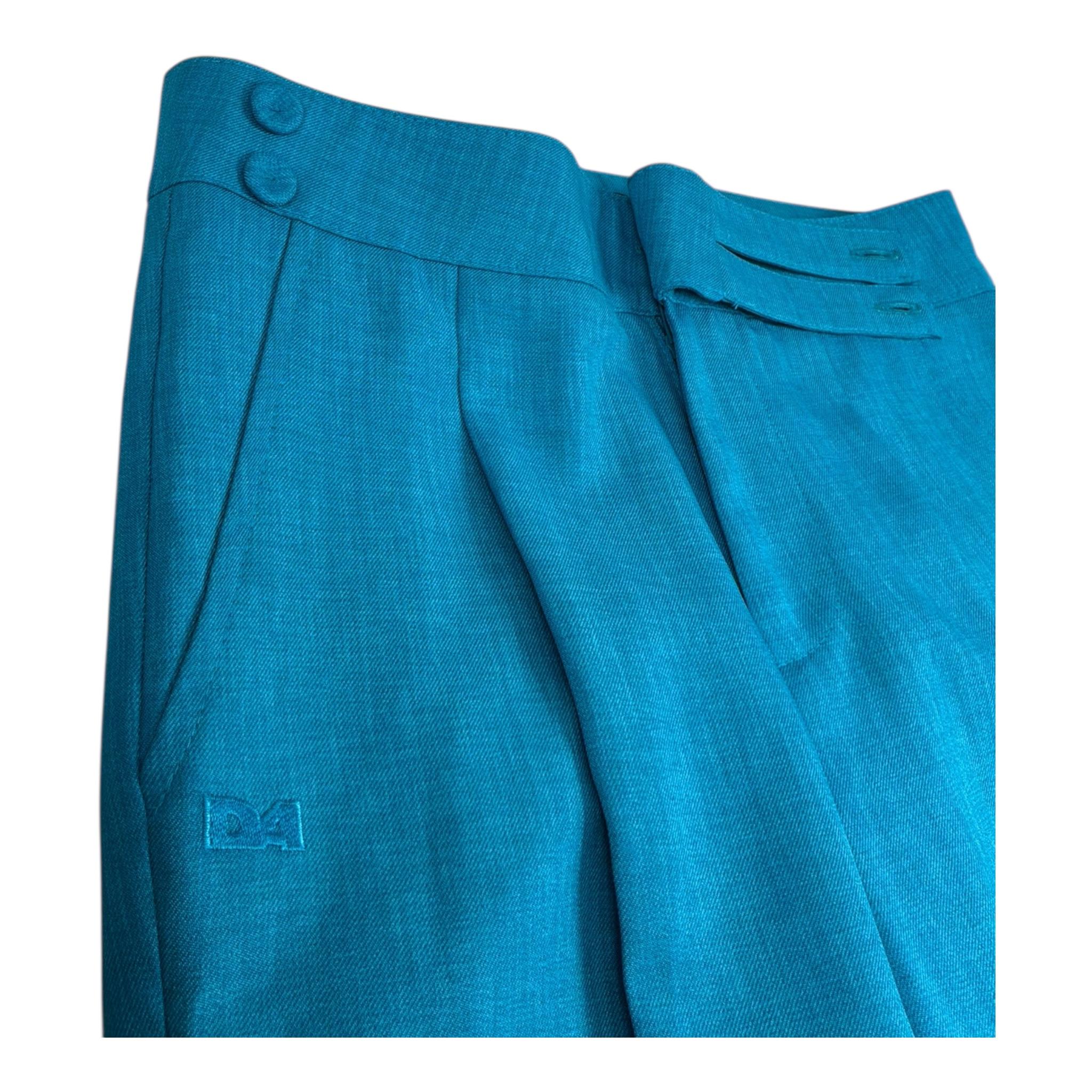 Daniele Alessandrini Pantalone Tinta Unita con Girovita Regolabile per Bambino 1235P00149X PETROLIO DANIELE ALESSANDRINI 