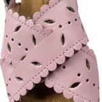 Panyno Sandalo Tinta Unita Traforato per Neonata AC2804 ROSA PANYNO 