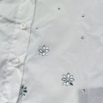 Trussardi Camicia Tinta Unita con Brillantini per Bambina TGP26084CA BIANCO TRUSSARDI 