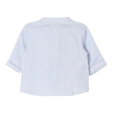 TEDDY E MINOU camicia manica lujnga collo coreano fantasia qaudri Azzurro per Neonato I24CI001G0000 AZZURRO TEDDY E MINOU 