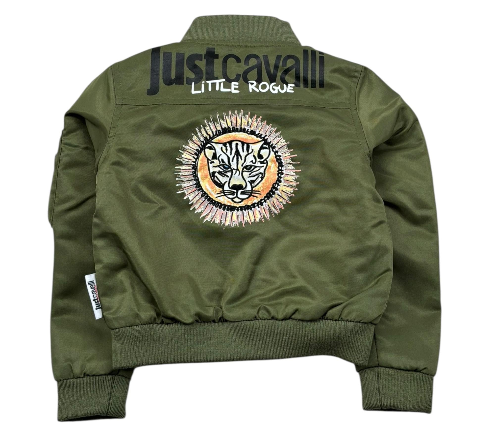 Just Cavalli Giubbino Tinta Unita con Logo per Neonato JIP26086GB VERDE JUST CAVALLI 