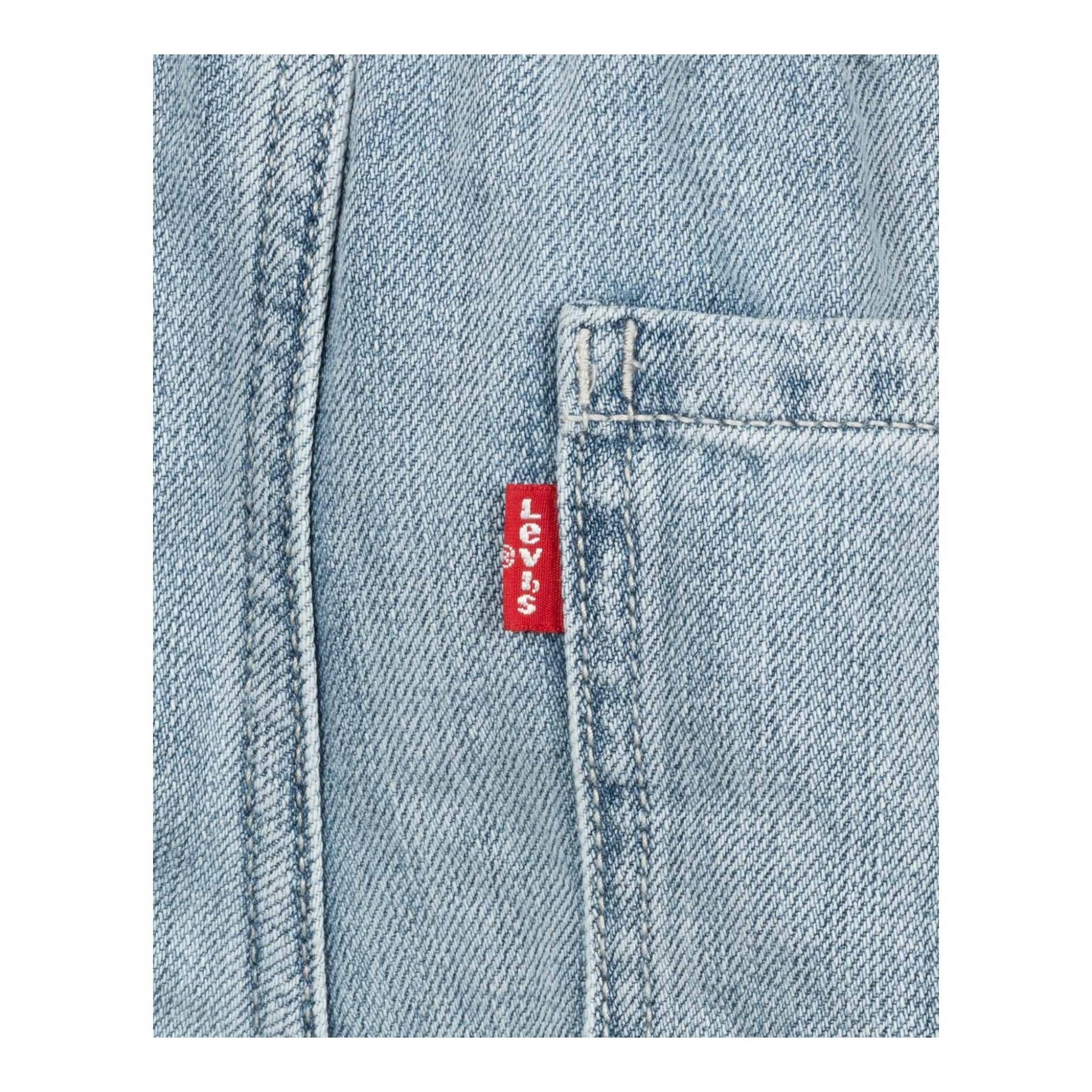 Levi'S Bermuda In Denim Tinta Unita con Elastico In Vita per Bambino 9EH003 AZZURRO LEVI'S 