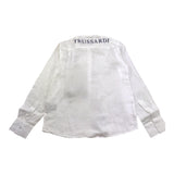 Trussardi Camicia Tinta Unita Manica Lunga con Logo per Bambino TBP24015CA BIANCO TRUSSARDI 