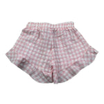 Please Short Fantasia Quadretti Bicolore per Neonata RE13273G71 BIANCO/ROSA PLEASE 