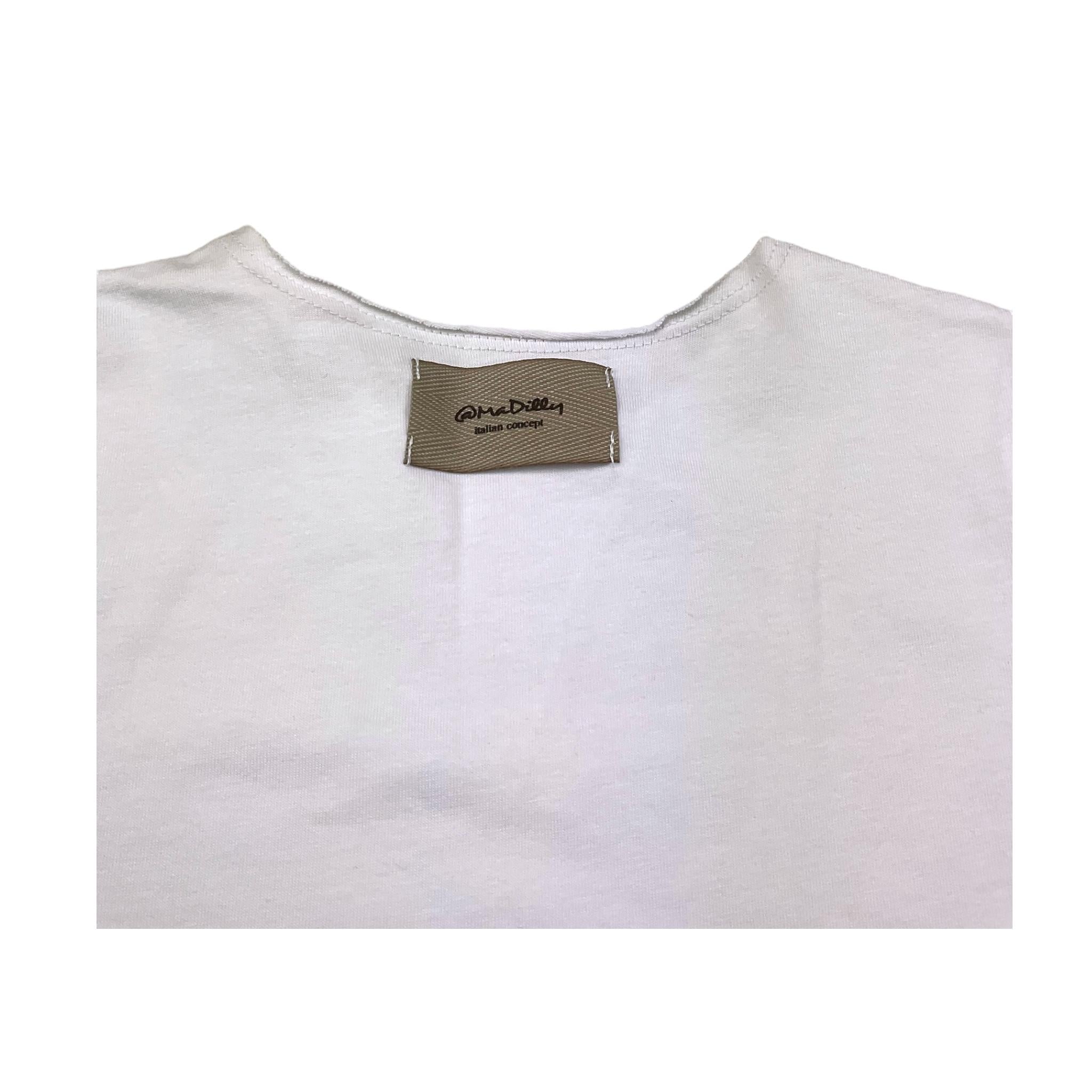 @Madilly T-Shirt Girocollo Tinta Unita  per Bambino ORION BIANCO @MADILLY 