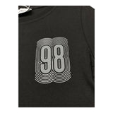 Bikkembergs T-Shirt Girocollo Tinta Unita con Stampa per Bambino BK3142 NERO BiKKEMBERGS 