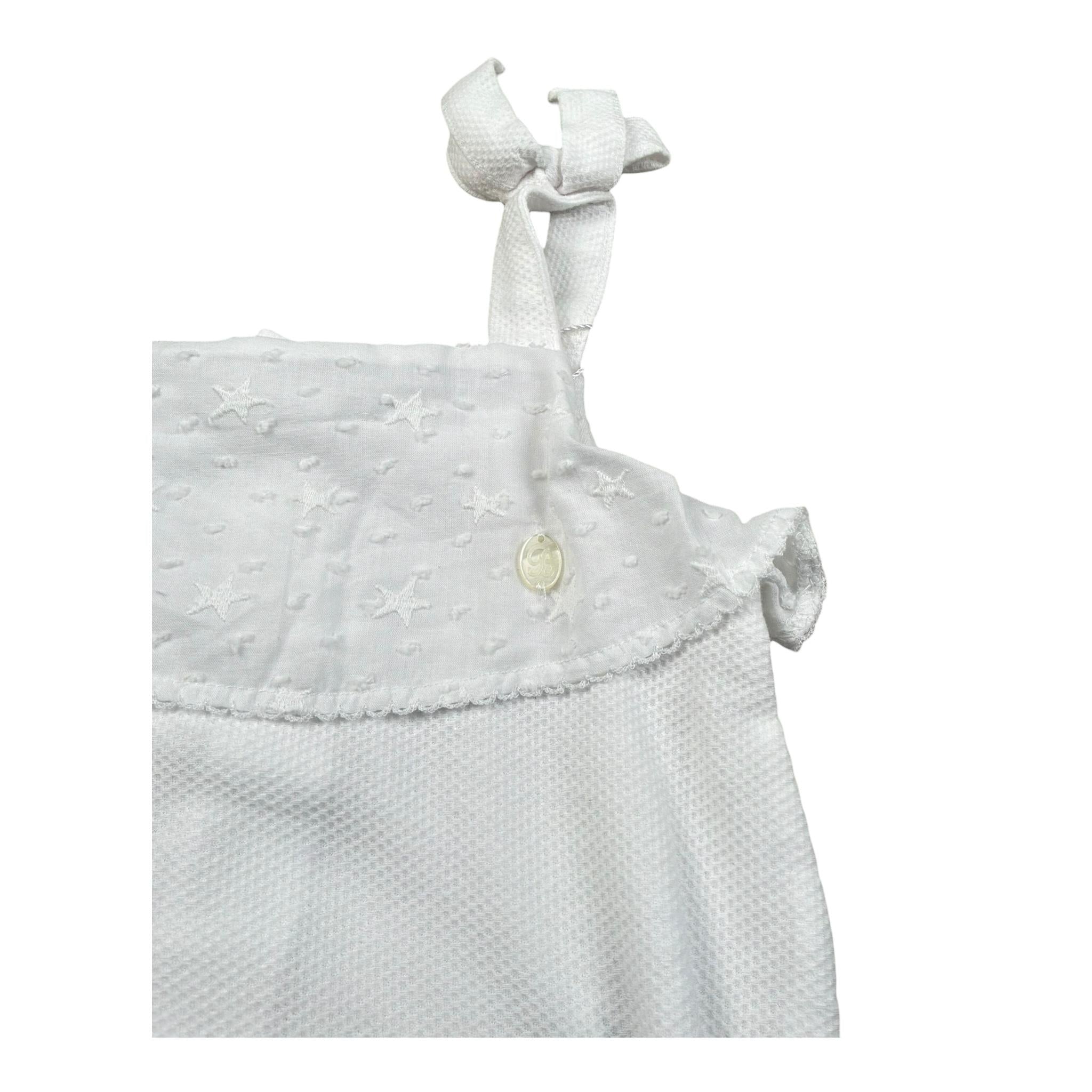 Babidu Pagliaccetto Giromanica Tinta Unita per Neonata 33330 BIANCO BABIDU 