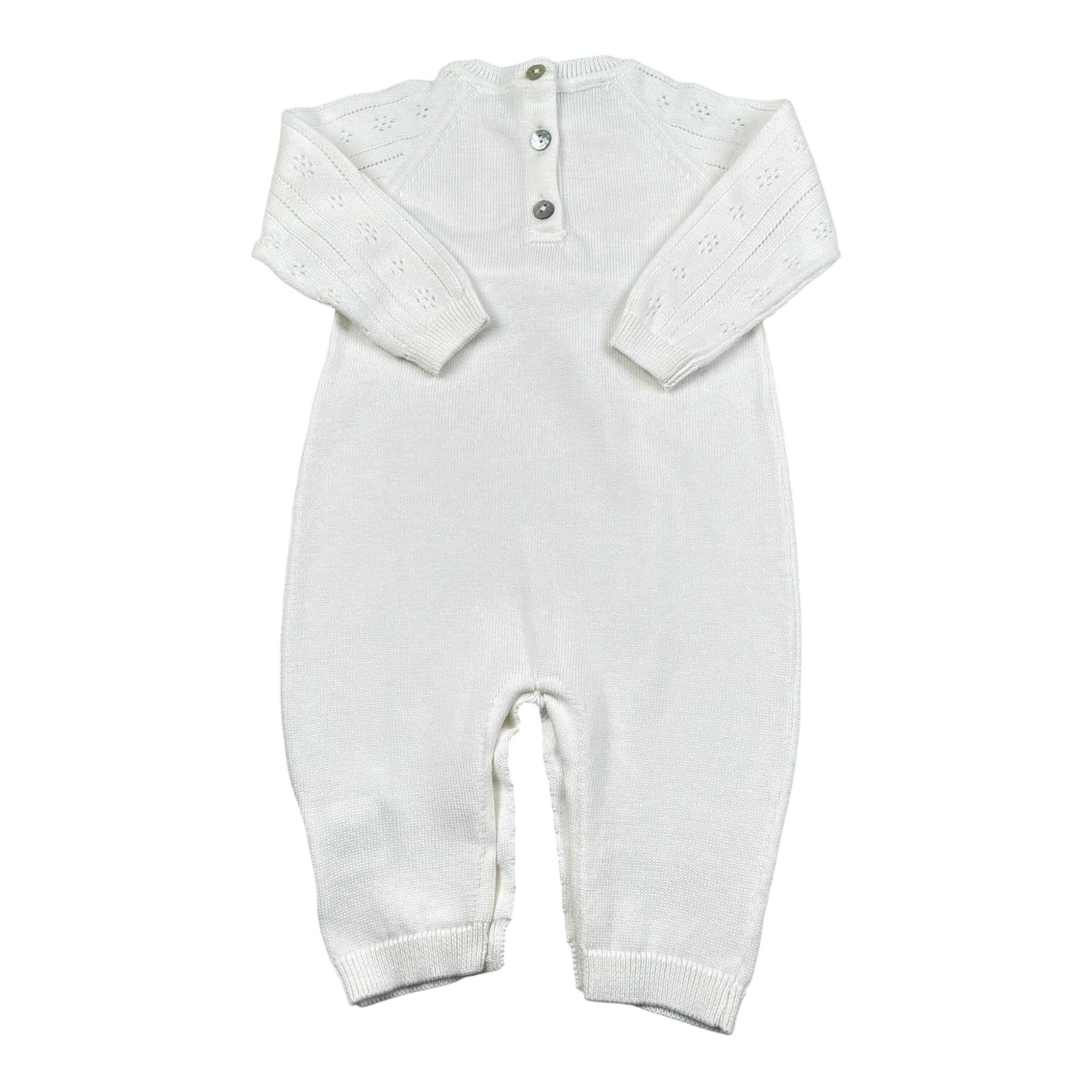 Maglifici di Verona Tutina Tinta Unita In Maglia per Neonata 045324 BIANCO MAGLIFICI DI VERONA 