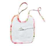 Lalalu' Bavetta Tinta Unita con Stampa per Neonata BAVL17P BIANCO LALALU' 