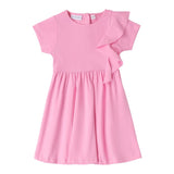 Sarabanda Abito Mezza Manica Tinta Unita per Neonata 0B231 ROSA SARABANDA 