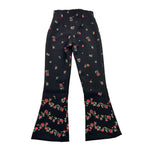 MONNALISA pantalone tinta unita stampa floreale Nero per Bambina 710405 NERO MONNALISA 