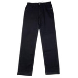 JOHN RICHMOND jeans tinta unita con stampa logo posteriore Nero per Bambina RGA24130JEX NERO JOHN RICHMOND 