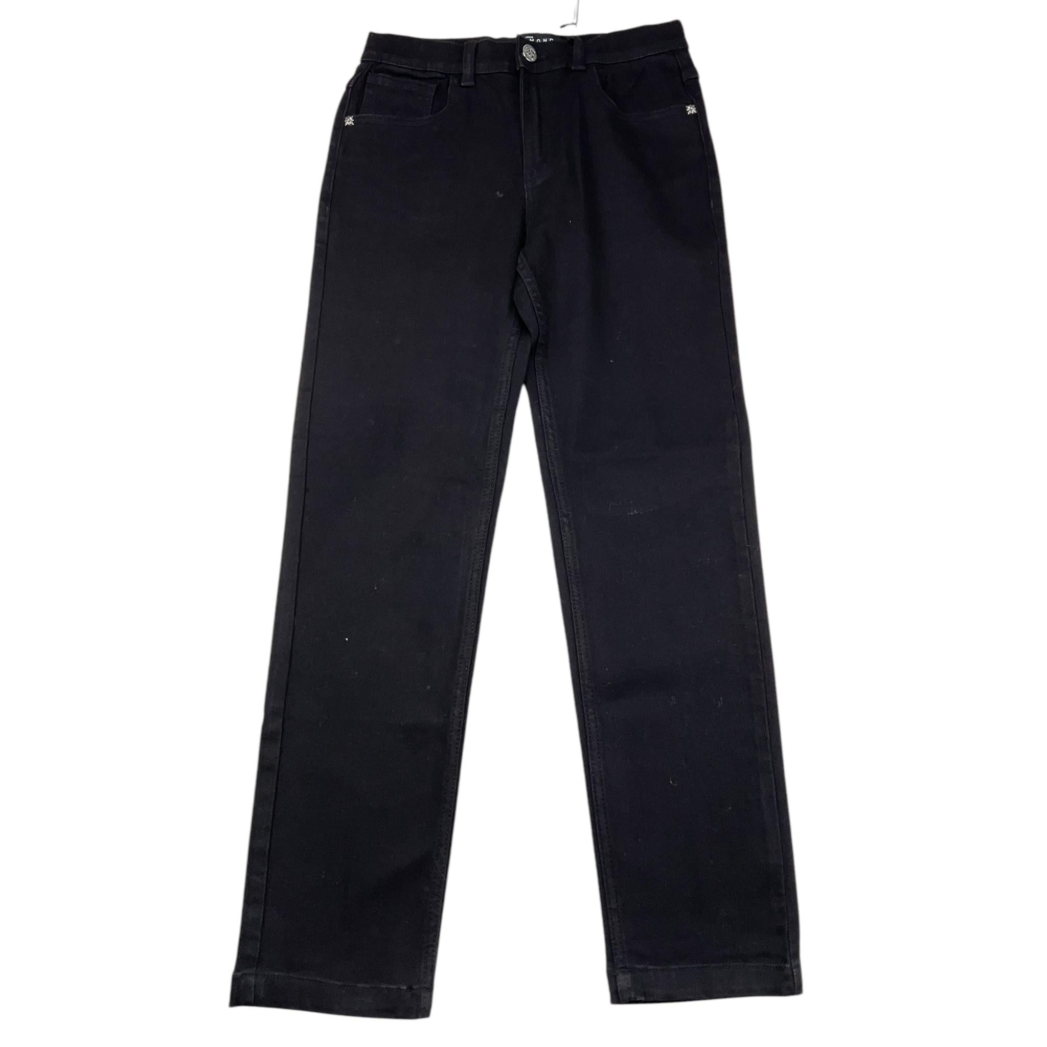 JOHN RICHMOND jeans tinta unita con stampa logo posteriore Nero per Bambina RGA24130JEX NERO JOHN RICHMOND 