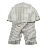 Marlu' Completo 3 Pezzi Camicia-Pantalone-Gilet per Neonato EM60461 PANNA MARLU' 