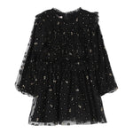 LIU JO abito manica lunga tinta unita in tulle Nero per Neonata KF4102N NERO LIU JO 