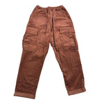 @MADILLY pantalone tinta unita con elastico in vita Tabacco per Bambino 02008 TABACCO @MADILLY 