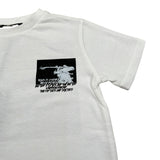 I'M Brian T-Shirt Girocollo tinta unita con Stampa Bianco per Neonato TS1205J BIANCO I'M BRIAN 