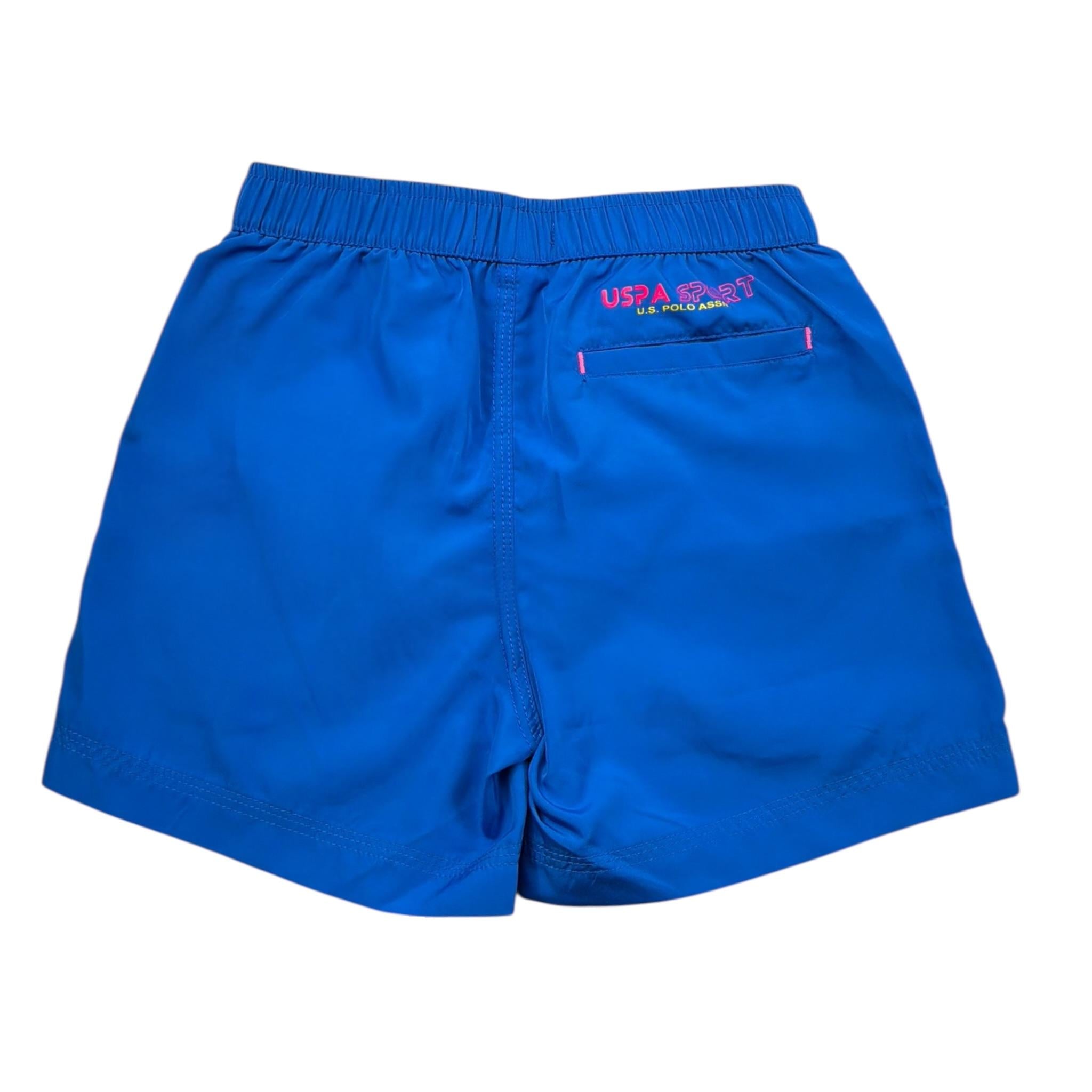 U.S. Pollo Assn Costume Modello Boxer Tinta Unita per Bambino 65479 COBALTO U.S. POLLO ASSN 