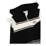 TWINSET maglia tinta unita con stampa zip e cappuccio Nero per Bambina 242GJ3161 NERO TWINSET 