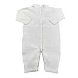 Le Coconne Tutina Tinta Unita con Ricami per Neonata LCN2124 PANNA LE COCONNE 