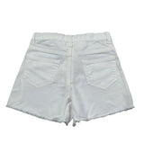M+E' Short In Denim tinta unita con Girovita Regolabile Bianco per Neonata UE1704X BIANCO M+E' 