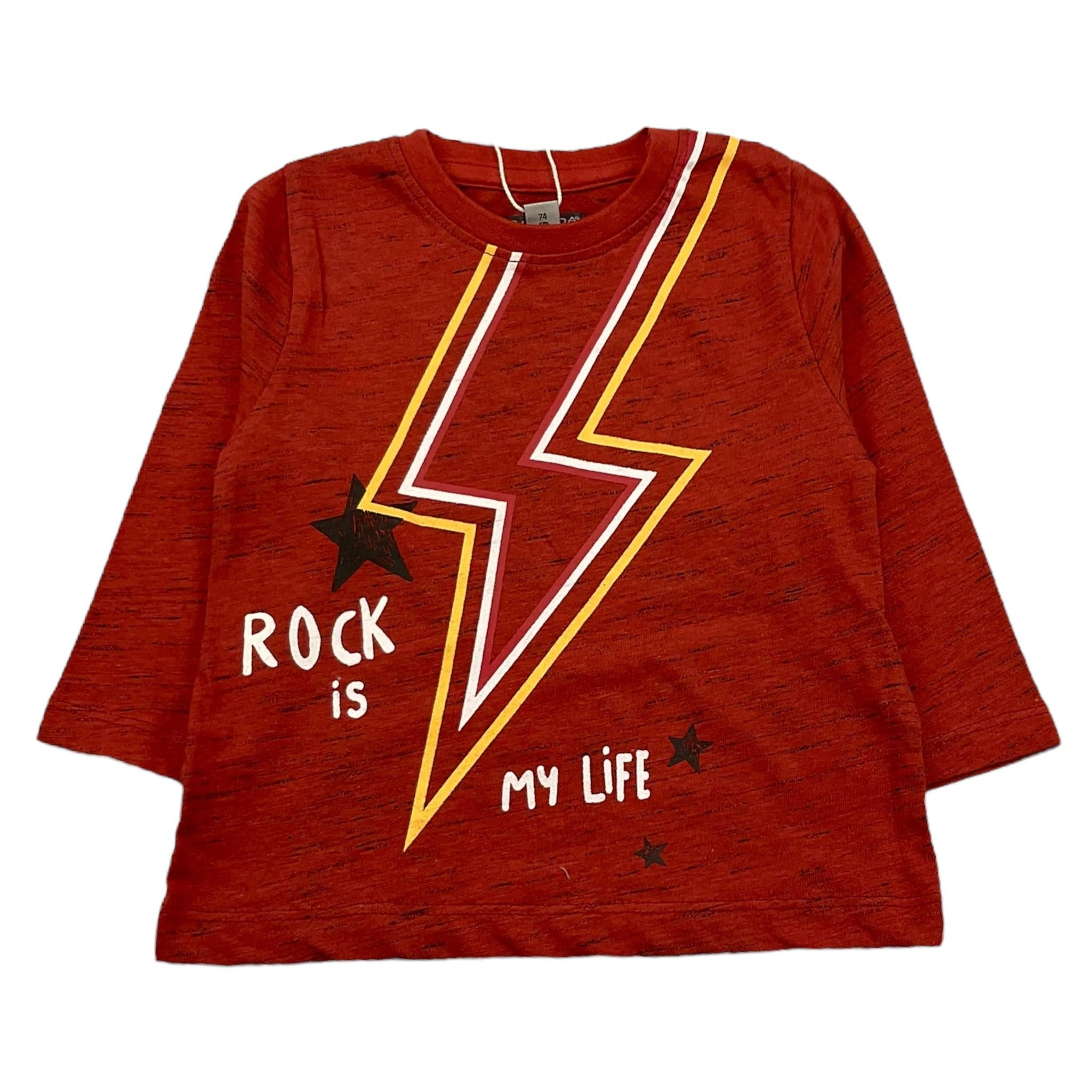 CANADA HOUSE shirt girocollo tinta unita con stampa in contrasto Ruggine per Neonato 24454020 RUGGINE CANADA HOUSE 