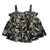 Dixie Top Tinta Unita con Ricami In Contrasto per Bambina CC22084G74 NERO DIXIE 