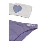 Just Cavalli Costume 2 Pezzi Fascia-Mutanda Bicolore per Bambina JGP26017CO BIANCO/LILLA JUST CAVALLI 