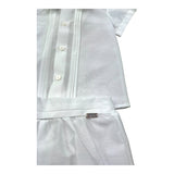 Le Bebe Completo 2 Pezzi Camicia-Culotte per Neonato LBB5323 BIANCO LE BEBE 