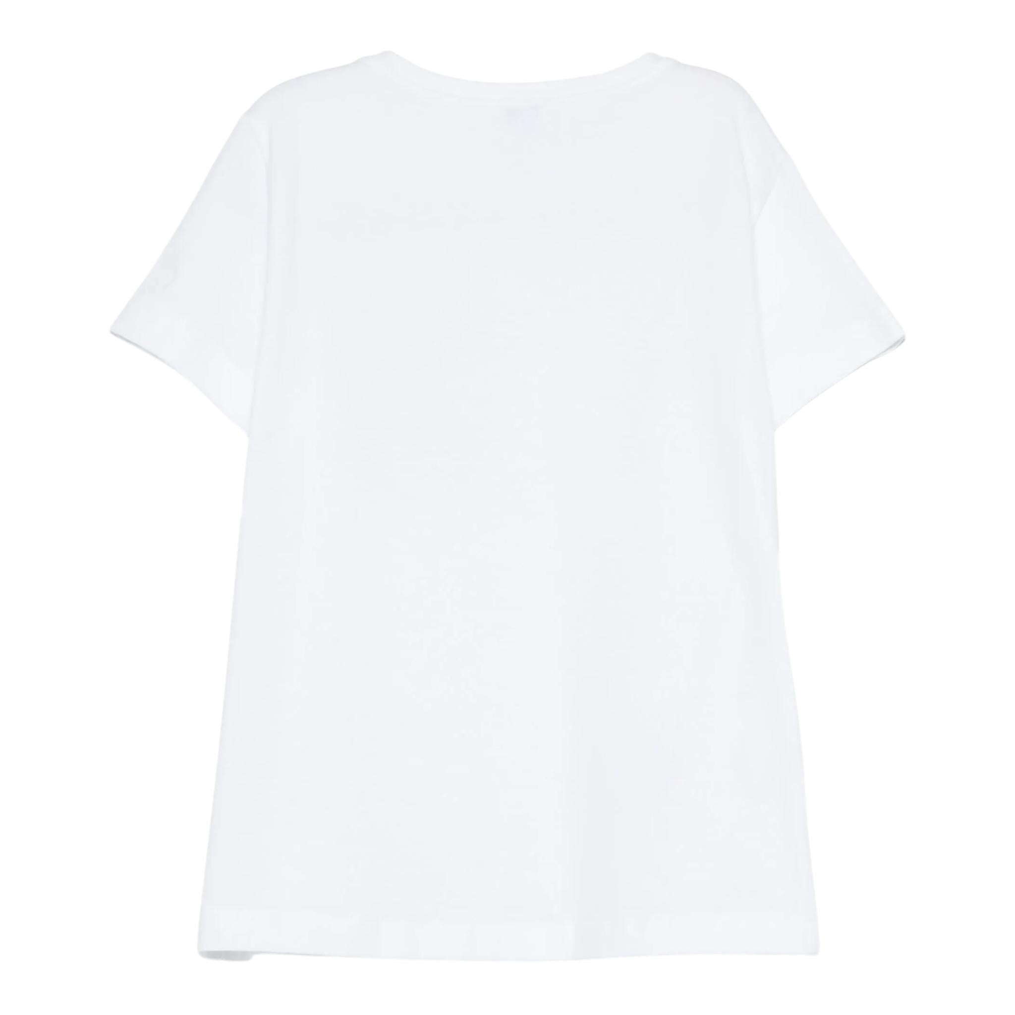 Il Gufo T-Shirt Girocollo Tinta Unita con Ricamo per Bambina P25TS476MF032 BIANCO IL GUFO 