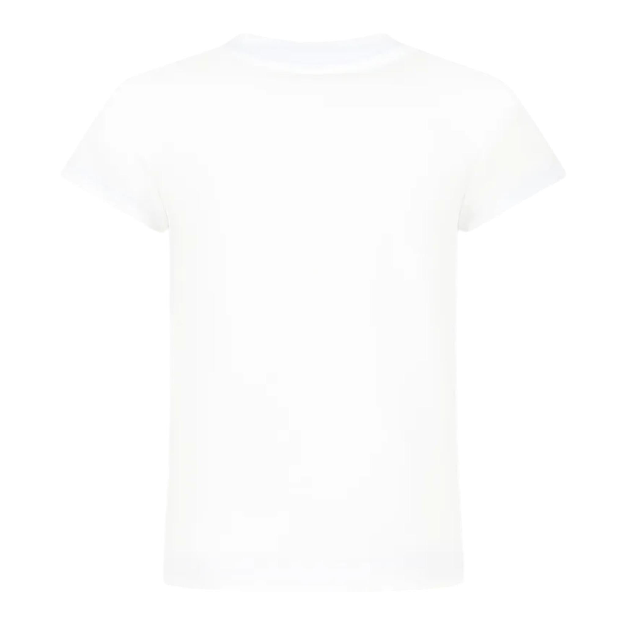 Balmain T-Shirt Girocollo Tinta Unita con Logo per Bambina BW8A91X BIANCO BALMAIN 