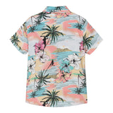 Guess Camicia Mezza Manica Tinta Unita con Fantasia per Bambino N5GH02WG5V0 AZZURRO GUESS 