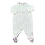 Le Bebe' Tutina Bicolore con Fantasia A Righe per Neonata LBG0549 BIANCO/ROSA LE BEBE' 