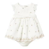 Mayoral Abito Tinta Unita con Stampa per Neonata 1856 BIANCO MAYORAL 