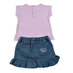 Guess Completo 2 Pezzi T-Shirt-Gonna per Neonata A4GG09K6YW0 LILLA GUESS 