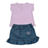 Guess Completo 2 Pezzi T-Shirt-Gonna per Neonata A4GG09K6YW0 LILLA GUESS 