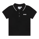 Boss Polo Mezza Manica Tinta Unita per Neonato J05P13 NERO BOSS 