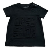 John Richmond T-Shirt Girocollo Tinta Unita con Logo per Neonato RIP26015TS NERO JOHN RICHMOND 