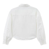 Calvin Klein Camicia Manica Lunga tinta unita con Logo Bianco per Bambina IG0IG02119 BIANCO CALVIN KLEIN 