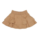 Monnalisa Gonna Tinta Unita con Balze per Bambina 17E701J BEIGE MONNALISA 