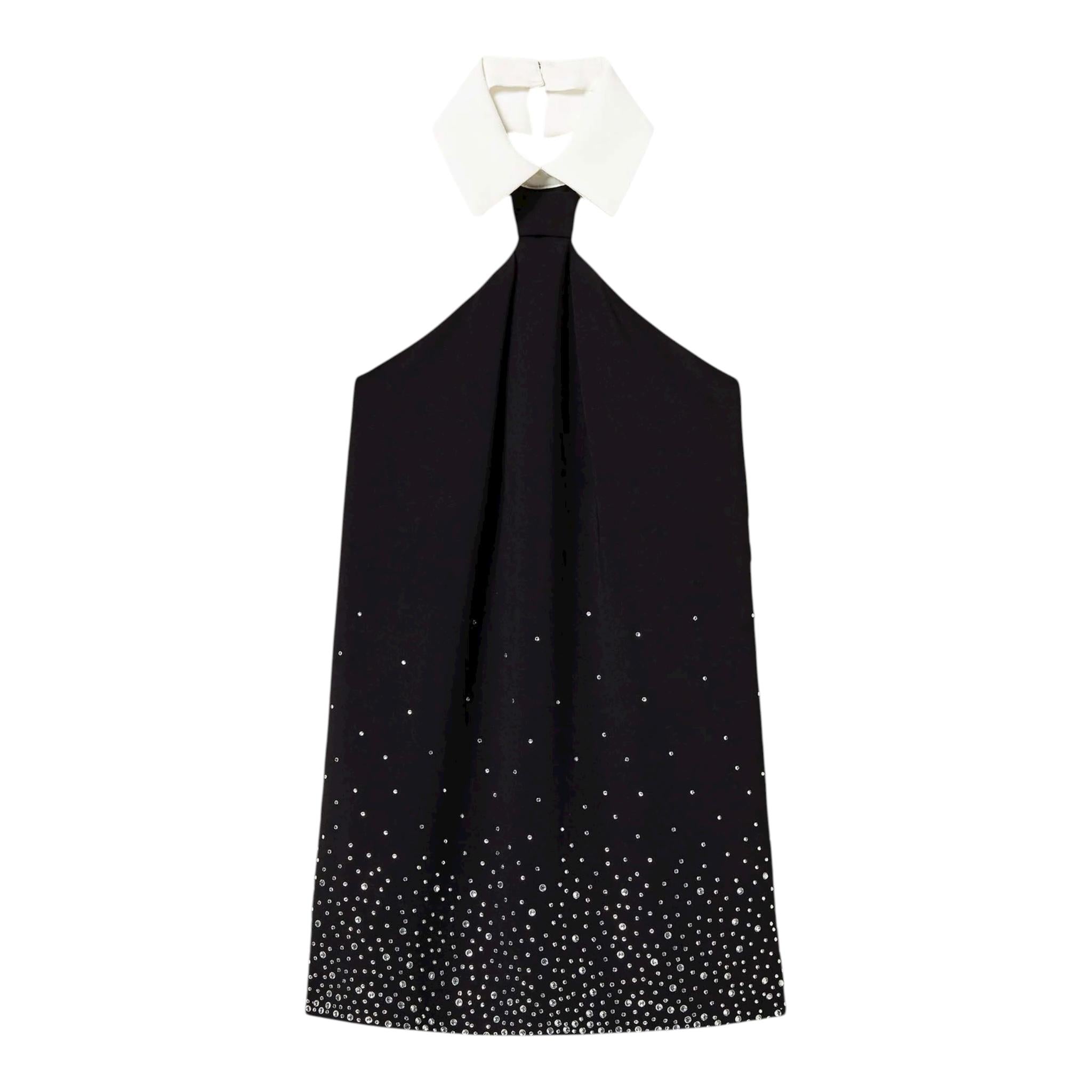 Twinset Abito Tinta Unita Giromanica con Colletto per Neonata 251GJ2QN0 NERO TWINSET 