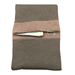 LALALU' coperta tinta unita con ricami in contrasto Tortora per Neonata COL9N TORTORA LALALU' 