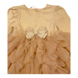 ANGEL'S FACE abito tinta unita con tulle e fiocco Sabbia per Neonata AF2180855 SABBIA ANGEL'S FACE 