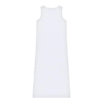 Moschino Abito Giromanica Tinta Unita con Stampa per Bambina HDV0G BIANCO MOSCHINO 