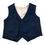 Mini Banda Gilet Tinta Unita per Neonato 326900 BLU MINI BANDA 