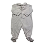 Isabel & Martinez Tutina Manica Lunga Tinta Unita con Ricami per Neonata IM25N451 BEIGE ISABEL & MARTINEZ 